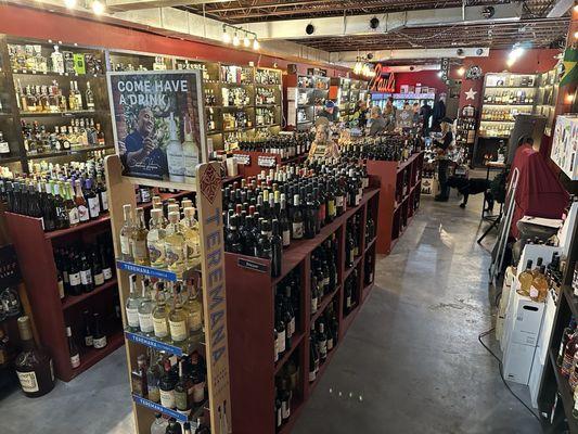 A well stocked liquor store with so many options and knowledgeable staff