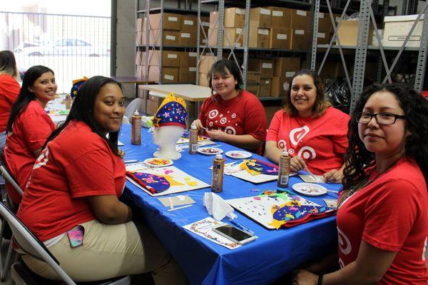 Decorating hero hats is a great way to host team building exercise.