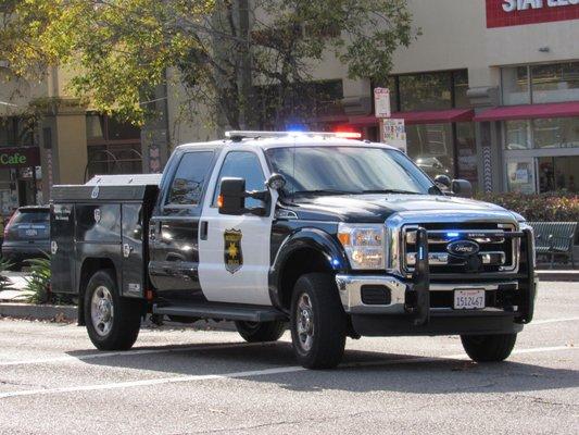 BPD pickup arriving on a call