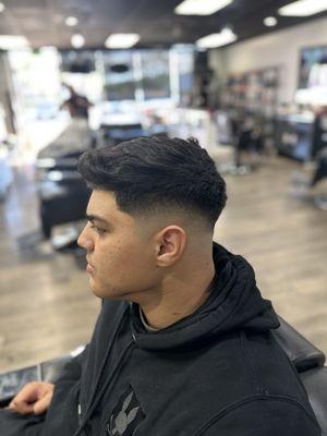 Mid fade haircut