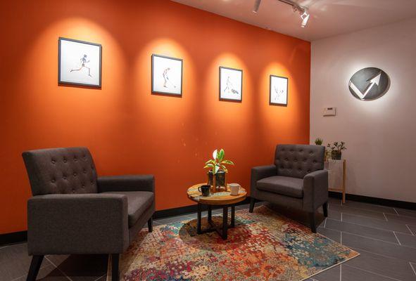 Kick back, relax, and get comfortable. You should feel like you're visiting a friend (and not a doctor's office!) when you're here!