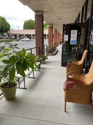 Waiting area for clients who are waiting to be seen by our dedicated staff members. No more waiting inside post COVID-19 epidemic