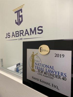 Welcome to our office, we are award-winning attorneys!