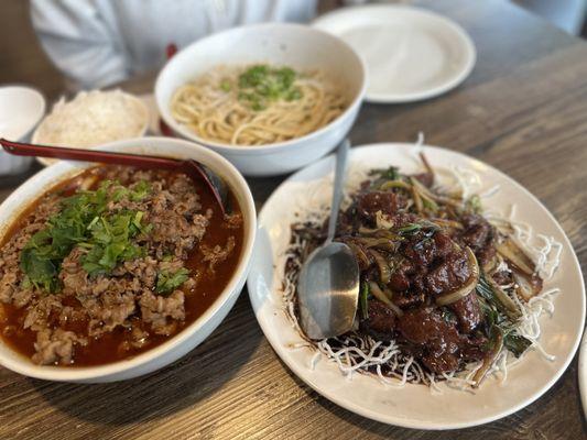 Beef Malatang Mongolian Beef Dan Dan Noodle with Ground Pork