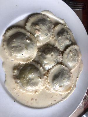 Lamb Ravioli with Mustard Sauce