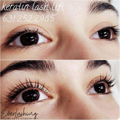 Keratin lash lift