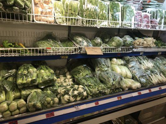 Aisles and aisles of Asian groceries from can goods, frozen, fresh fruits and vegetables, meats and seafood