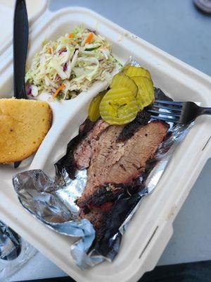 Snack Pack- 1/4 Brisket with Coleslaw