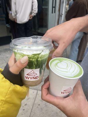 cloud matcha, matcha latte