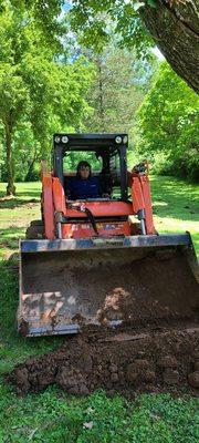 Rented a Kubota excavator