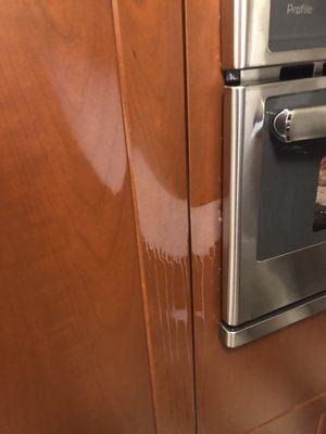 Condensation from microwave and speed cook ruining cherry cabinets