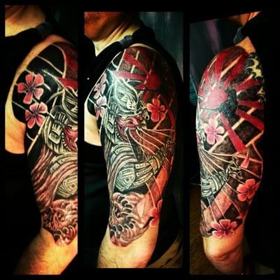 Samurai Warrior Half Sleeve