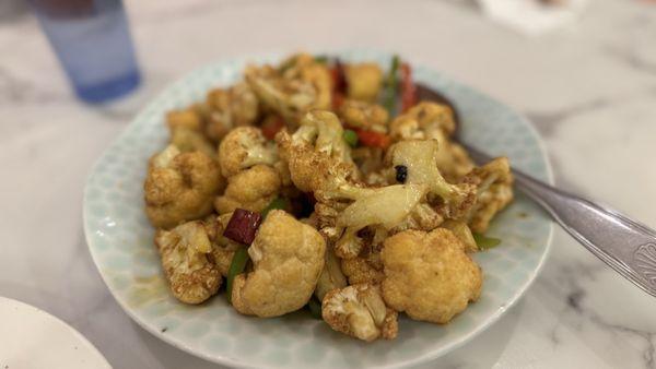 E6. Dry Fried Cauliflower