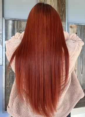 Copper hair color