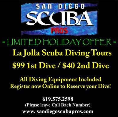 Limited Scuba Tour Holiday Offer