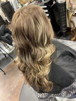 Brandy's chair 9365774007 After balayage color service