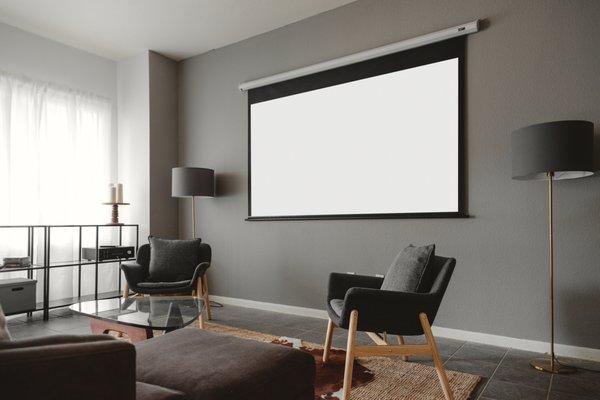 Elite Screens® VMAX2,16:9, Wall Ceiling Electric Motorized Drop Down HD Projection Screen