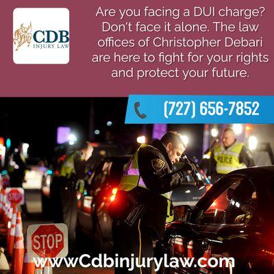 Did You Get A DUI? Chris DeBari will personally handle your case from start to finish. #tampa #tampabay #hillsboroughcounty #pinellascounty