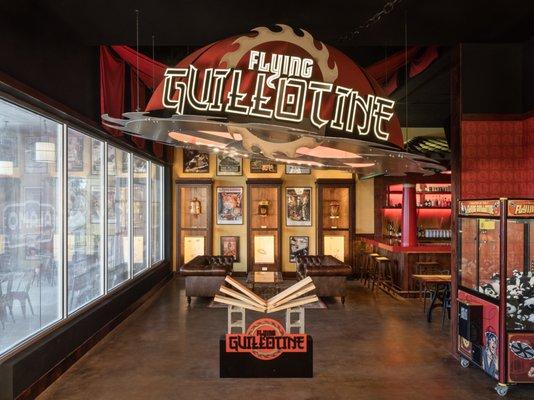 Entrance to Alamo Drafthouse's new kung fu-themed bar/museum collaboration with Wu-Tang Clan founder RZA, Flying Guillotine