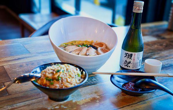 Enjoy the Japanese Premium Sake with Ramen