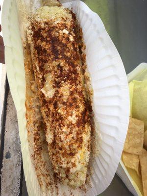 Elote cosido fresco