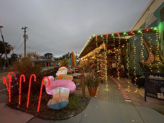 Exterior, Christmas decorations