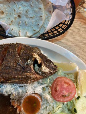 Mojarra 65. Fried Tilapia