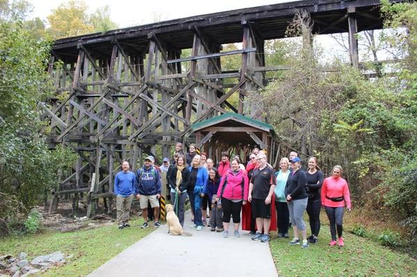 Hiking along the Atlanta Beltline Northside Trail in Tanyard Creek