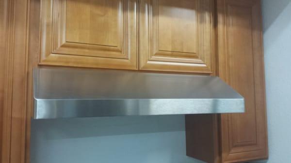 Zephyr exhaust hood on display