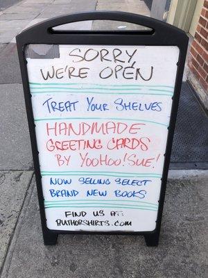 Sorry, We're OPEN!!!