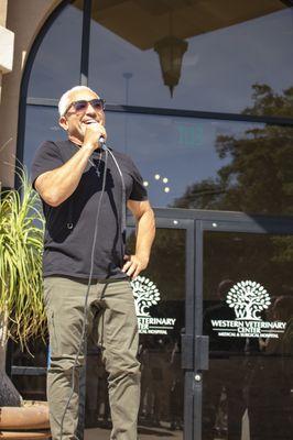 THE Cesar Millan (The Dog Whisperer) Gave a speech of support during the open house for WVC.