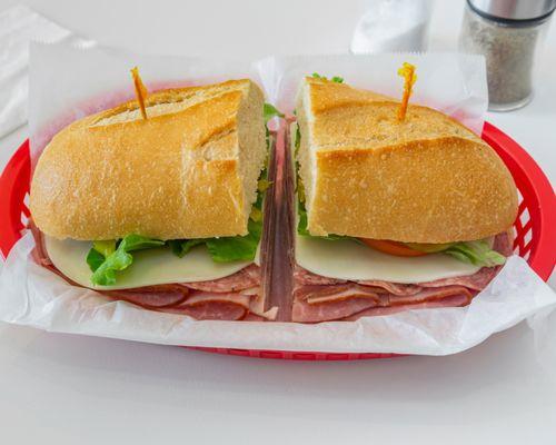 #1) The Godfather
Ham, salami, prosciutto, provolone & Italian dressing.