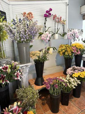 Inside the flower shop