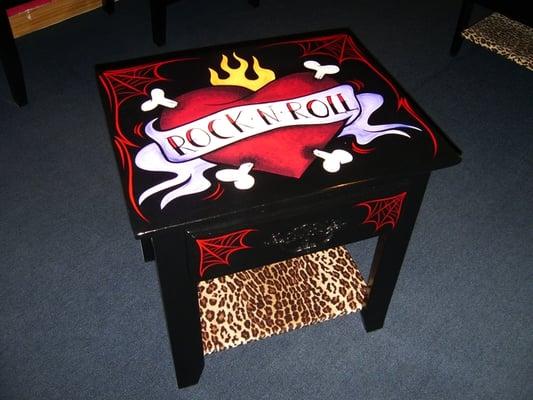 Rock n Roll End Table