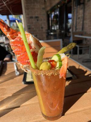 Lobster tail Bloody Mary