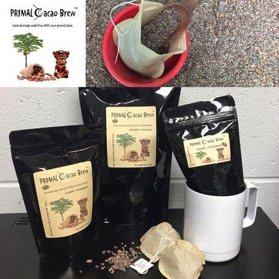 Primal Cacao Brew. Chocolate beverage.