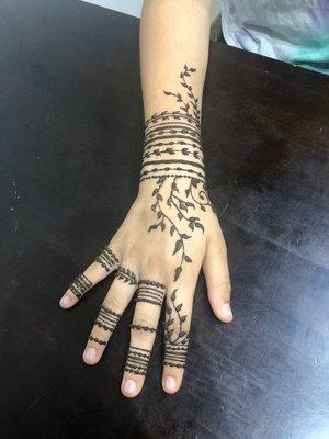 Beautiful Henna designs done our clients at Eyebrow & Beauty Care