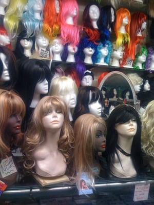 Just a few of the wigs!