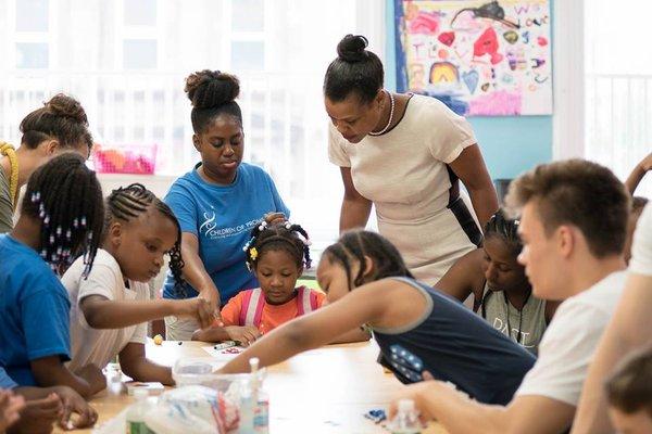 Founder & President, Sharon Content, with kids