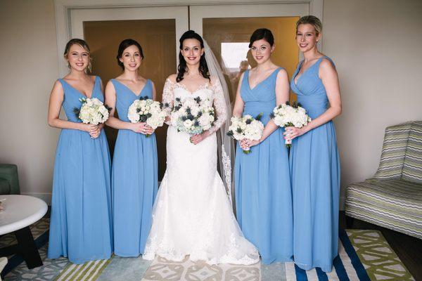 Bride and bridesmaids.