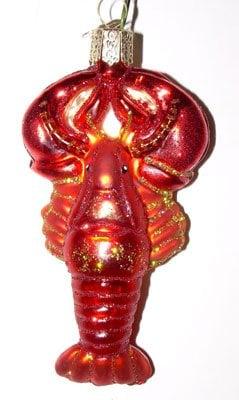 You can't come to New England and not get a lobster!

How about a glass lobster ornament? No butter required.