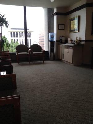 Nice waiting area for Wilshire Park Dental.