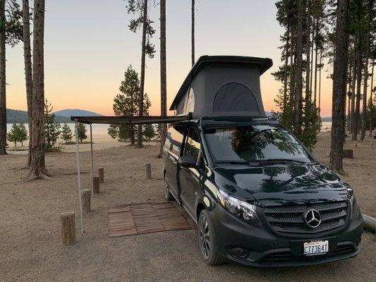 Contorta Flats Campground on Crescent Lake, OR.