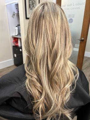 Blonde highlights