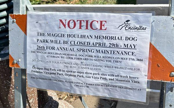 Maggie Houlihan Memorial Dog Park