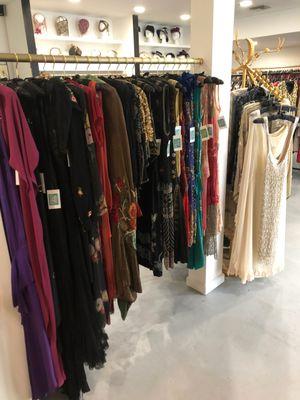 Original 1920's flapper dresses and 1930's gowns