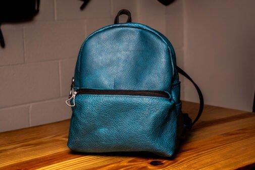 Cobalt Blue Bison Mini Backpack