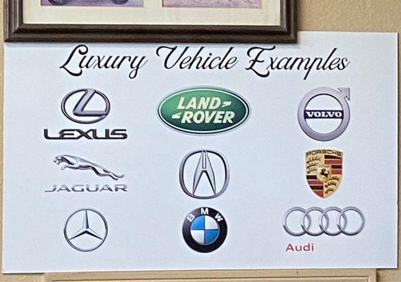 Luxury car +$20 to the discount coupon price.