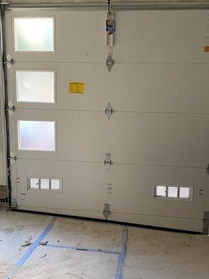 Insulated garage door