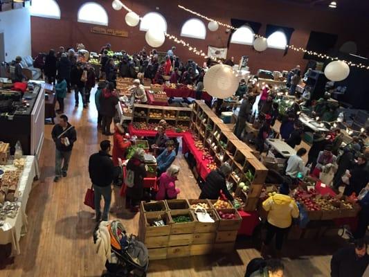 The main vendor area from the balcony section